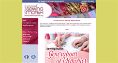 Desktop Screenshot of nationalsewingmonth.org