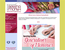 Tablet Screenshot of nationalsewingmonth.org